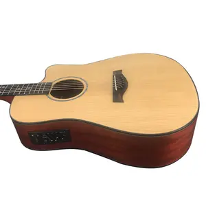 热销新产品41英寸云杉顶级红木背面高品质专业电吉他