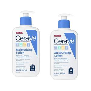 Loción Humectante para Bebés 100%, 8 Fl Oz (237 ml), Fórmula para Piel Sensible, Paquete de 2 - Product Image 1