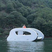 Bateaux pneumatiques électriques de luxe Énergie solaire écologique Catamaran ponton écologique Bateau-maison fabriqué solaire de luxe