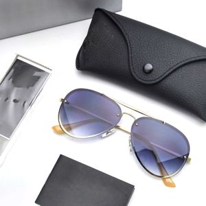 Lunettes de soleil tendance à la mode, lunettes de soleil pour hommes R3854 avec verres bleus - Product Image 3