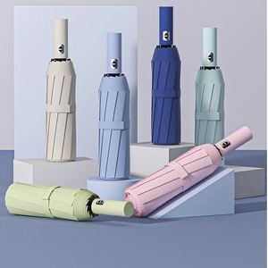 Paraguas de Negocios con Logotipo Personalizado, de 27 Pulgadas, con Varilla Recta, Automático, Mango Largo, Resistente al Viento, Regalo Empresarial, Publicitario, para Lluvia - Product Image 1