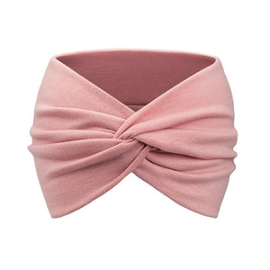 Bandeau de sport bohème décontracté à imprimé, large bandeau élastique uni à nœud croisé, bandeaux pour cheveux pour femmes, 18 cm - Product Image 5