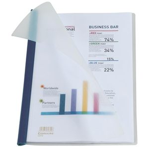 Comix Q310 A4 Transparent <b>Plastic</b> Clip File <b>Folder</b> Drawer Type 30 Sheets Office Report Organizer - Product Image 5