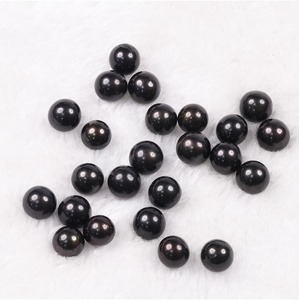 Venta al por mayor de perlas sueltas de 10-13mm, Color negro, forma redonda, grado 4A, perlas de agua dulce, joyería Natural DIY - Product Image 3
