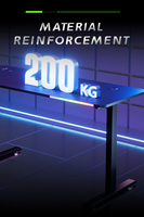 Bureau debout électrique en aluminium AOR ESPORT S1 avec design moderne et fonctions intelligentes réglables