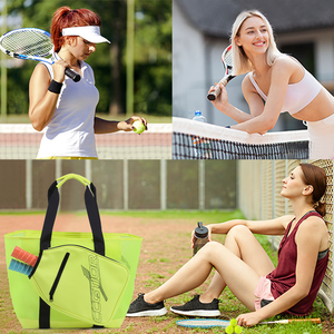 กระเป๋าใส่ไม้พิคเคิลบอลแบบใหม่ ดีไซน์ทันสมัย ความจุขนาดใหญ่ สายสะพายไหล่ปรับได้ กระเป๋าถือสำหรับพิคเคิลบอล - Product Image 5