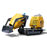 Nouveau produit, petite bétonnière, mini-benne autochargeante, bétonnière mobile automatique sur chenilles portable