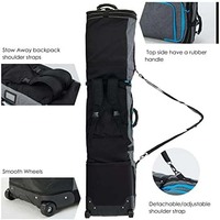 Échantillon gratuit, prix bas, sac de voyage imperméable en cuir véritable entièrement rembourré pour snowboard/ Ski, détachable, réglable, 36-55L, logo personnalisé