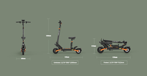 Scooter Plegable G2 Pro 2026 Mejorado con Pantalla a Color, Asiento Desmontable, Llantas de 9 Pulgadas, 55 KM de Autonomía, Resistente al Agua IP54, Batería de Litio de 15 AH - Product Image 4