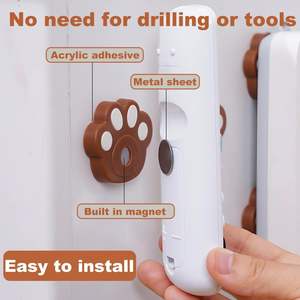 IKOPFLNモダンな環境にやさしい壁リモコンホルダー磁気サポートと4ピース収納 - Product Image 3