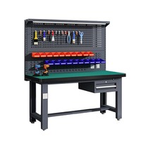 Banc de travail antistatique ESD en métal, dimensions personnalisables OEM, capacité de charge jusqu'à 1000 kg pour ligne d'assemblage électronique