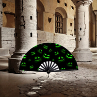 Balançoire à une main en bambou Kung Fu ventilateur imprimé Design musique-Style ange peinture panier pour les fêtes fête décoration Souvenir artisanat