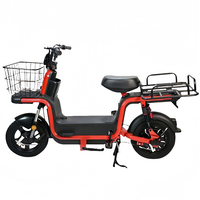 Moto électrique de livraison à deux roues pour adultes, 60V 20AH 800W, moteur arrière sans balais à 3 vitesses, en acier, haute vitesse, scooter cargo électrique