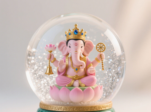 فاخر مخصص راتنج حرف يدوية ماركة فاخرة مخصصة ثلج مع فيل هندي إله غانيشا - Product Image 3