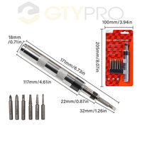 GTYPRO 7 pièces : Visseuse à chocs, tournevis de dévissage, dispositif de décapage de rouille de vis, dispositif de décapage de fils de vis