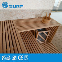 Sauna à vapeur multifonctionnel Sunrans en bois massif de pruche, informatisé, avec pierres, pour la vente en gros