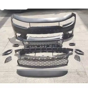 Rejilla de Parachoques Delantero, Kit de Parachoques Delantero Sin Piezas de Faros Antiniebla para Charger SRT Hellcat 2015 2016 2017 2018 2019 - Product Image 4