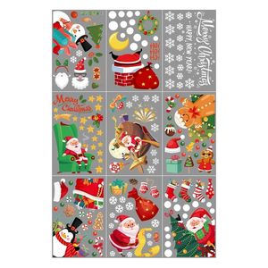 Ensemble d'autocollants de Noël mignons et amusants avec des motifs du Père Noël, des <span class=keywords><strong>rennes</strong></span> et des inscriptions Joyeux Noël pour les décorations de fêtes et les boutiques - Product Image 5