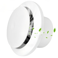 Diffuseur d'air circulaire réglable en ABS à réduction de bruit pour climatisation, idéal pour les bureaux modernes
