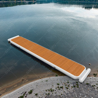 Plateforme flottante gonflable, quai gonflable, île flottante pour yacht
