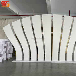 SMOOTH <b>Party</b> Events LED RGB Light PVC Arch Custom Special Design Large Wedding Acrylic <b>Backdrop</b> Stand - Product Image 2