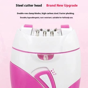 Top Seller donna donna epilatore elettrico ricaricabile signora del <span class=keywords><strong>corpo</strong></span> rasoio <span class=keywords><strong>per</strong></span> capelli rasoio USB carica macchina con strumento Trimmer - Product Image 3
