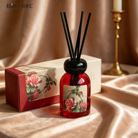 Diffuseur de parfum en verre minimaliste haut de gamme 120 ml, coffret cadeau d'aromathérapie pour mariage, parfum d'intérieur, boîte personnalisable