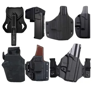 Kydex Polymeer Iwb Owb Riem Tactische Holster Voor Glocks 17 19 19X21 26 43 43x