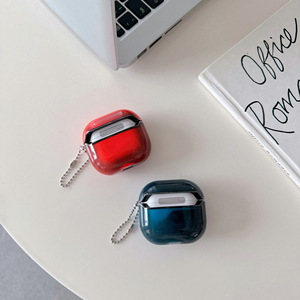 เคสหูฟัง TPU PC น้ำหนักเบา ดีไซน์ทันสมัย สำหรับ AirPods Pro 2 ลายทรายเรืองแสงสุดเท่ พร้อมพวงกุญแจ - Product Image 3