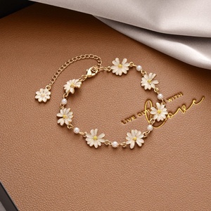 Pulsera de Cuentas con Zirconia en Forma de Estrella de Cinco Puntas, Chapada en Oro de 18K, Moderna, Regalo para la Mejor Amiga, Versión Coreana, Simple, Estilo Ins - Product Image 6