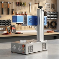 Machine de marquage laser CO2 CNC haute précision pour le bois, le caoutchouc, le plastique et le verre, compatible AI BMP DXF DST, refroidissement par air, CE, garantie 1,5 an