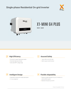 <span class=keywords><strong>SolaX</strong></span> <span class=keywords><strong>X1</strong></span>-MINI G4 PLUS 5-6kW Monofásico Híbrido Solar 21.7A 2 MPPT IP66 5 Optimizadores de Sombra Paralelos para el Hogar 98% de Eficiencia - Product Image 5