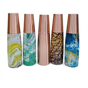 100% Real Copper Pure Copper Water Bottle with Custom Design Print Enamel Coated Dishwasher Safe Eco-Friendly OEM ODM Customized - Product Image 5