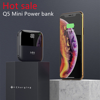 Venta al por mayor de fábrica Q5 Mini PowerBank 10000mAh ABS Venta caliente con potencia de salida de 10W y interfaz Micro USB