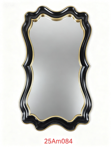 Espejo de pared moderno para hogar y Hotel, espejo decorativo de hierro de 5mm de metal negro y dorado - Product Image 3