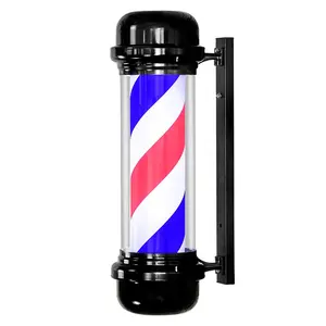 New design rotating led barber pole light Salon Equipment Barber Sign Pole barber poles