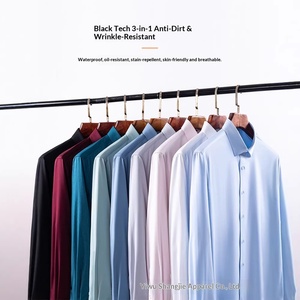 Camisas de Manga Larga para Hombre, Personalizables, Resistentes a las Arrugas, de Fibra de Bambú, Sin <span class=keywords><strong>Planchado</strong></span>, Impermeables, al por Mayor - Product Image 4