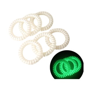 Attache-cheveux en cordon téléphonique Z2SM, blanc, en TPU, accessoires pour cheveux de fête, luminescent - Product Image 5