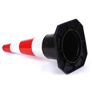 Cônes de signalisation routière <span class=keywords><strong>en</strong></span> caoutchouc à déviation rapide, réfléchissants, pour la sécurité des travaux routiers et l'avertissement de circulation sur glace - Vente <span class=keywords><strong>en</strong></span> gros usine - Product Image 5