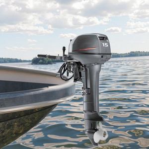 High Quality 15HP 2 Stroke <b>Motor</b> Marine Engine for Fishing <b>Boat</b> Speedboat Gasoline Water Cooled Yachting Propulsion - Product Image 4