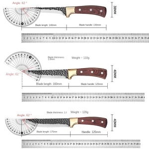 Vente flash : Couteau à désosser, à éplucher et à raser, forgé à la main, tranchant, pour tuer les porcs, les bovins et les moutons - Product Image 3