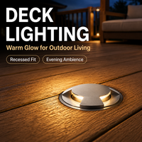 Lumière LED encastrée extérieure étanche IP68 IK08 12W AC85-265V DC24V avec verre trempé de 8 mm pour allée, trottoir et éclairage ponctuel extérieur