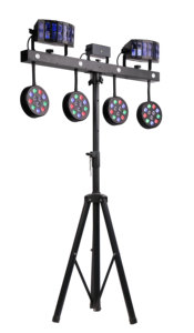 4-in-1 Laser RGBW ánh sáng sân khấu với chuyển đổi chân <span class=keywords><strong>DMX</strong></span> Đèn sân khấu tự động điều khiển từ xa cho trong nhà - Product Image 3