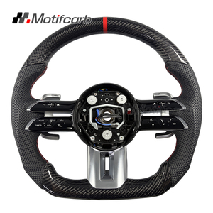 Volante Deportivo de Fibra de Carbono Personalizado para Mercedes-Benz AMG W205 W206 W213 W211 Clase C Clase E GLC CLE GT 300 2021-2026 - Product Image 1