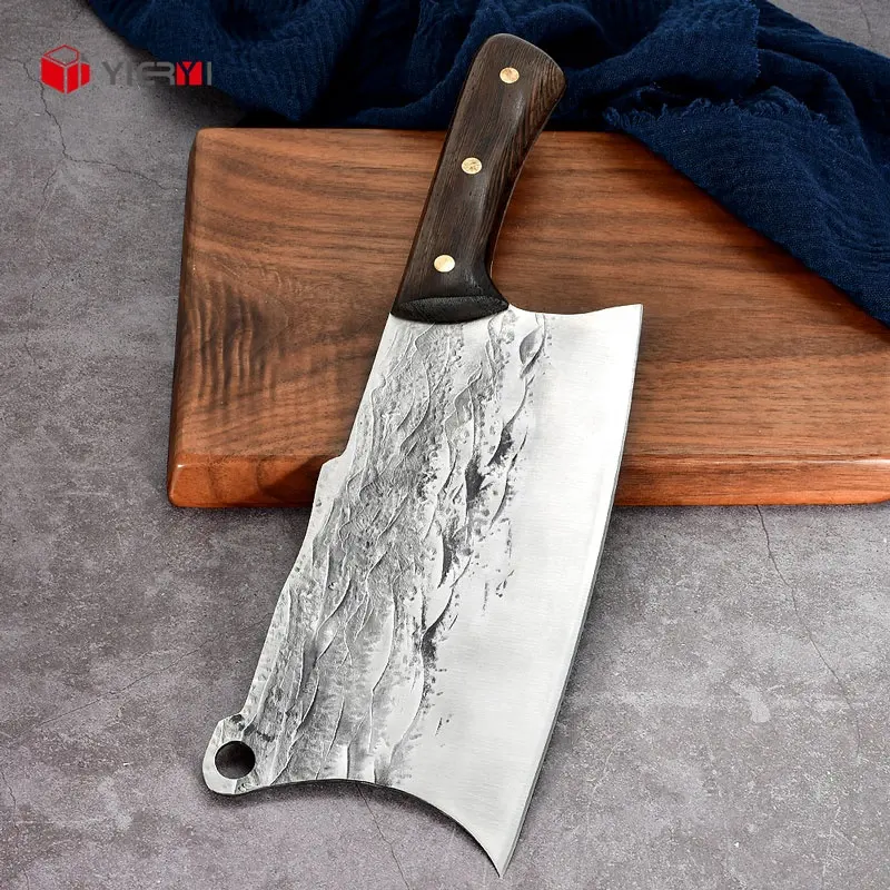 Couteaux de cuisine de boucher à désossage en acier forgé à haute teneur en carbone