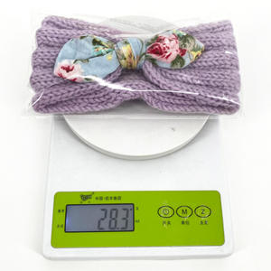 Bando wol telinga kelinci anak-anak, aksesori rambut rajut bayi musim gugur dan musim dingin hangat - Product Image 6