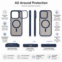 Casing Kickstand Magnetik TPU+PC Matte yang Dapat Diangkat untuk 18/17/16 Pro Max/Pro, Anti Guncangan, Anti Sidik Jari, Pelindung Bingkai Kamera