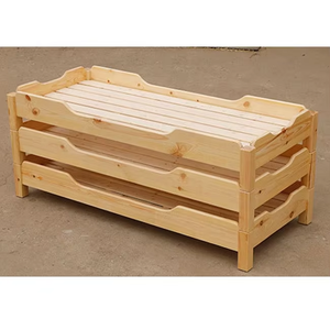 Letto Pieghevole per Bambini in Robusto Legno di Quercia, Comodo Letto a Castello per Soggiorno e Cameretta, per Bambini e Neonati - Product Image 2
