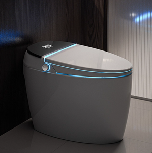 Inodoro de Cerámica de Una Pieza Alargado <span class=keywords><strong>para</strong></span> Baño, con Descarga Automática, Bidé Inteligente, Control Remoto Incluido - Product Image 1