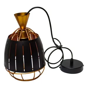 Plafoniere decorativo con lampadario a 12 colori nero minimalista Vintage